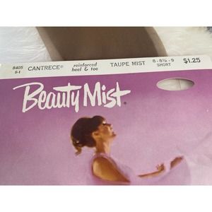 Retro Stockings seamless Thigh Highs Hosiery Short 8-9 Deadstock new in package